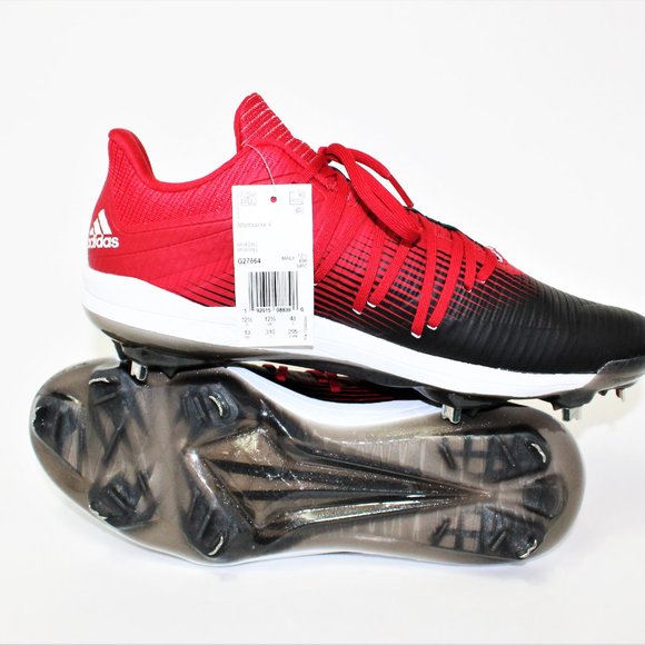 Adidas Adizero Afterburner 6 Red/Black Baseball Cleats Men's 13 NWT! - Picture 9 of 11